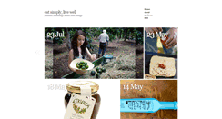 Desktop Screenshot of eatsimplylivewell.com